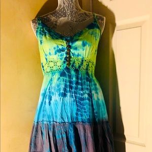 Ladies the dye maxi sundress size S